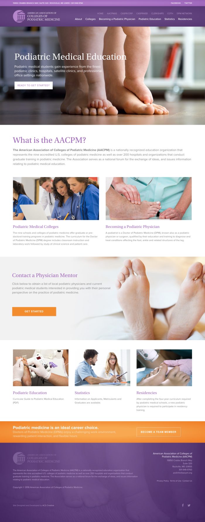 The American Association of Colleges of Podiatric Medicine