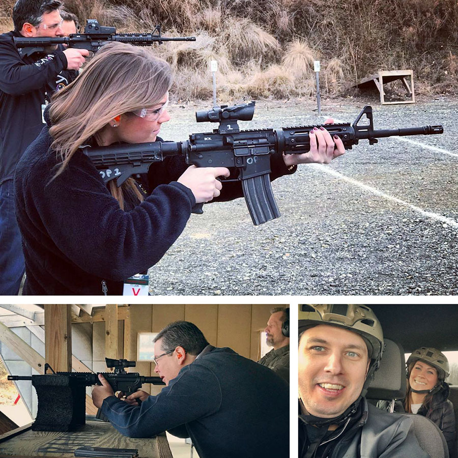 Team at Weapons Training