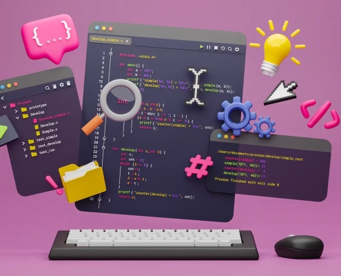 programmer developer typing script source languages coding symbols icon development