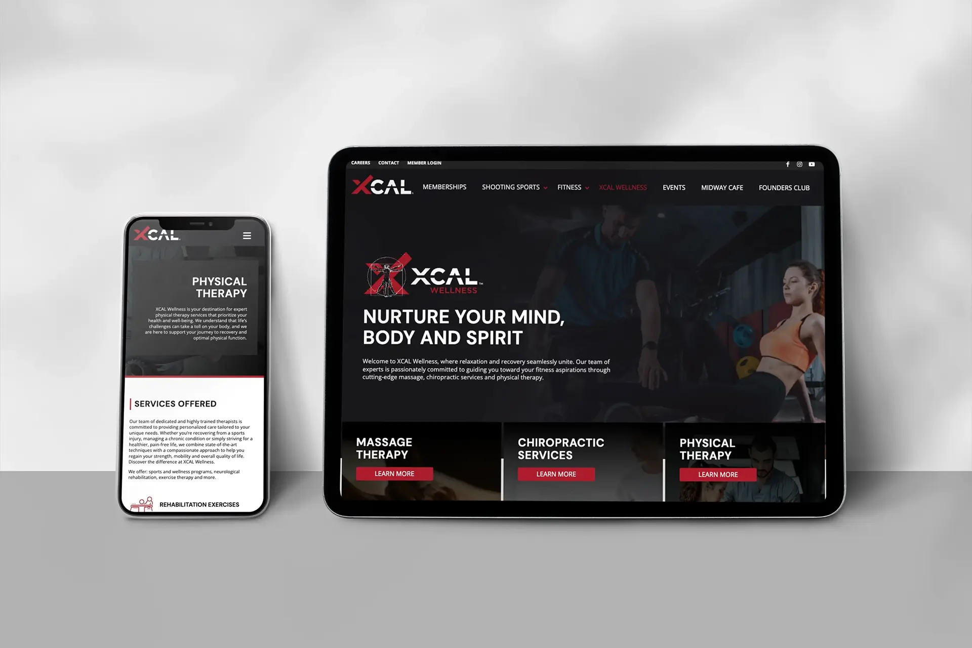 project xcal wellness website